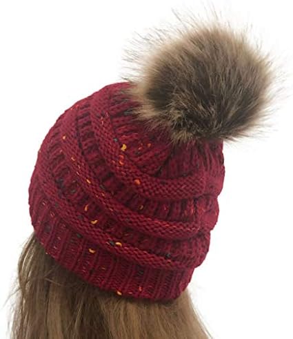 Enjocho zimska topala šešica Women Beanie Pletene kape na otvorenom za slobodno vrijeme Zimski šešir