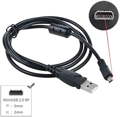 J-Zmqer 3,3ft USB kabel za Sanyo Xacti VPC-E760 E / X E760G / X VPC-E875 E / X kamera