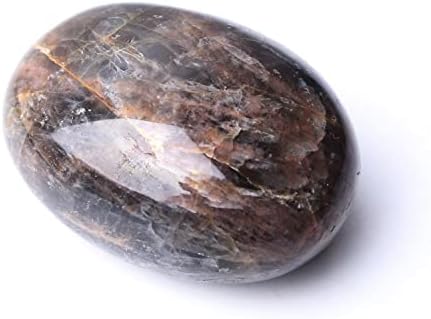 Shitou2231 1pc Natural Palm Crni sungston Showbledly Polirano kamenje Crystal Reiki kvarcketičara