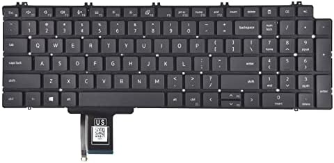 Zamjenska tastatura za Dell Precision 7750 7550 7760 7560 Laptop serije sa pozadinskim osvjetljenjem us Layout