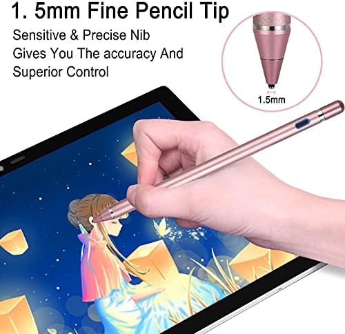 Olovke za na dodir za ekrane, aktivni stylus kompatibilan za Apple iPad, punjivu digitalnu kompatibilnu