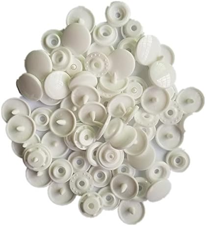 Snaps 200 setova bijela i crne škare veličine 20 plastičnih škaklja za pričvršćivač brvnara NO-SEW poppers