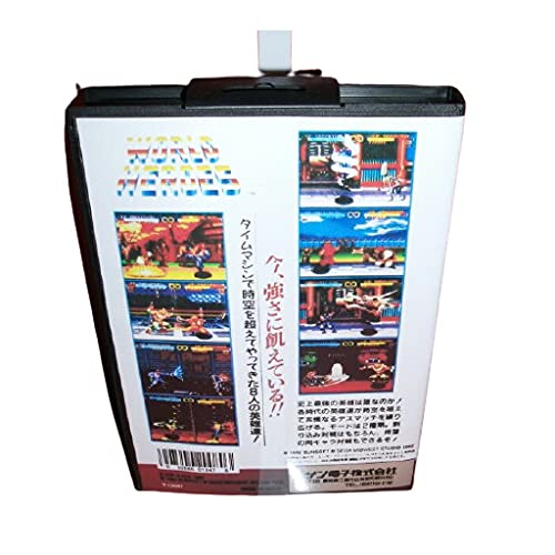 Aditi Svjetski heroji Japan pokriva kutiju i priručnik za MD Megadrive Genesis Video Game Console