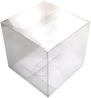 Hemoton Poklon kutija 25kom prozirnih plastičnih Favor kutija PP i Pvc kutija za pakovanje prozirna