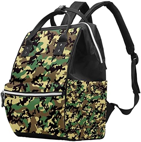 Camuflage Camo laptop ruksak za žene Muškarci, ruksak za ruksak pelena Back Raksak za školsku fakultet