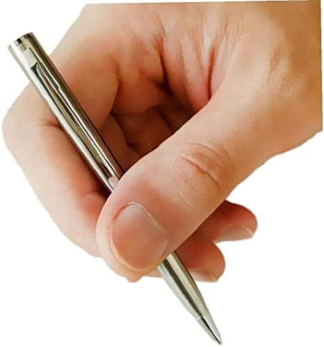 MINI džepna kemijska olovka od nehrđajućeg čelika rotirajuća srednja točka crni inkpen poslovni poklopac Povoljan