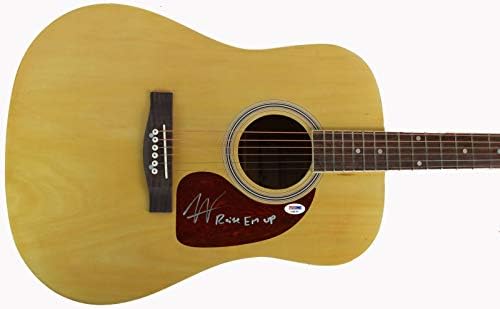 Austin Webb Raise Em Up potpisana akustična gitara sa autogramom PSA / DNK AA86780