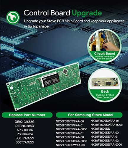 Zamjena za Samsung DE92-02588G Assy PCB glavna, upravljačka ploča štednjaka NX58F5300SS NX58F5500SB
