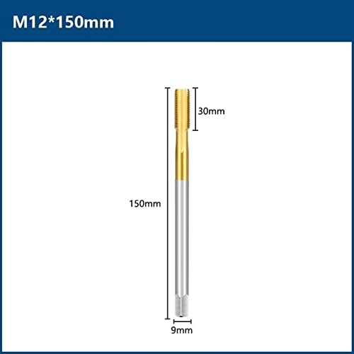 Mountain Muškarci Auger Bit Machine Tap TAP HSS ravne vijak za flautu 90-150 Dugi nosač metrički utikač M2-
