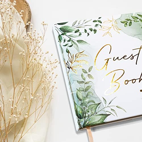 LEMON SHERBET® Wedwind Gost Bod sa zlatnom olovkom - Knjiga gostiju Vjenčanje - Knjiga gostiju