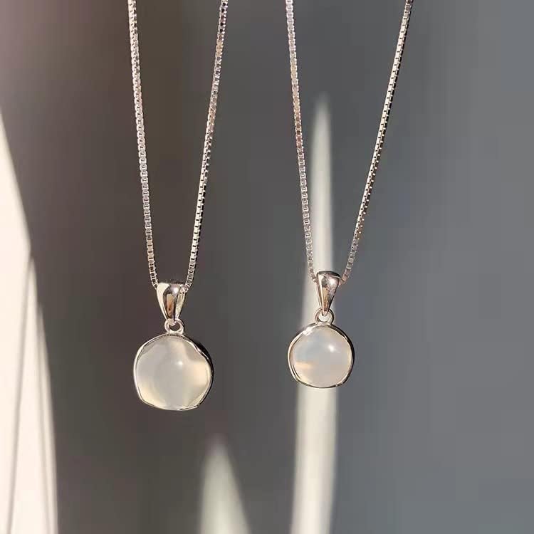 Xuyue Crystio Moonstone terapeutski ogrlica, detoks za mršavljenje, 8mm / 10mm Moonstone Privjesak ogrlica nakit