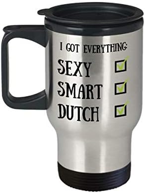 Dutch Travel MUG Holandija Pride Sexy Smart Funny Poklon za kafe Čajne šolje od nehrđajućeg čelika