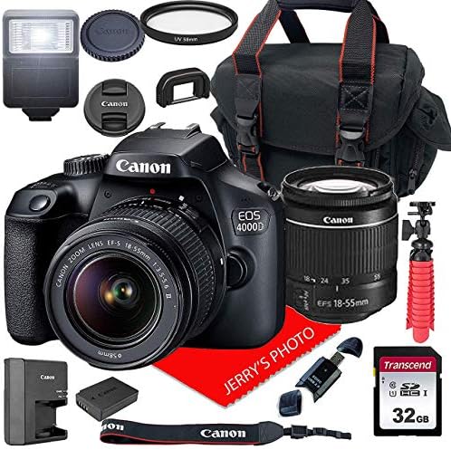 Canon EOS 4000D DSLR kamera sa 18-55mm f / 3.5-5.6 III zum objektiv + futrola + 32GB SD kartica