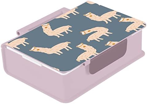 Suabo Funny Llamas Bento kutije za odrasle / djecu za ručak otporan na propusnost Pink Ružičasti ručak