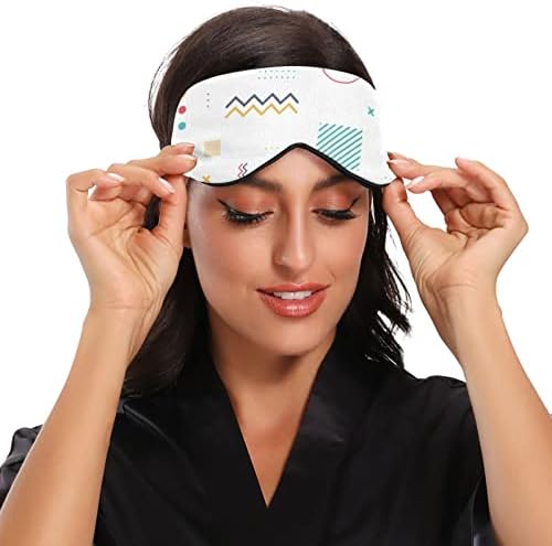 Wellday Sleep Maska Sažetak Geometrijska noćna nijansa za oči Soft Comfort BELZO VIGE BLOKOUT SLIKE Podesivi