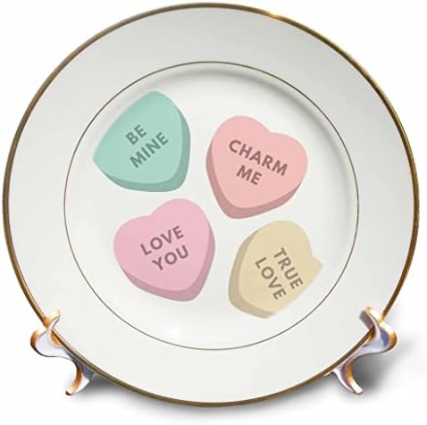 3Droza rozeta - Valentine Citati - Candy Hearts za valentine - ploče