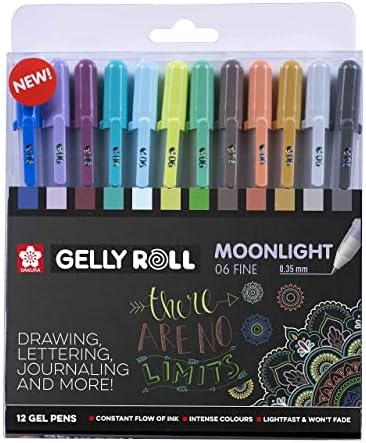Sakura gelly Roll Moonlight Fine gel olovke - Veličina 6 - Fluorescentno