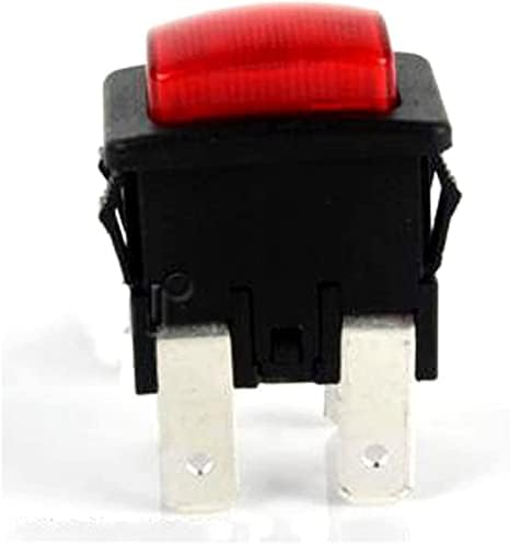 GIBOLEA preklopni prekidač 2kom crveni prekidač sa 4 igle PS21-16 električni prekidač na dodir 250V 15a dugme