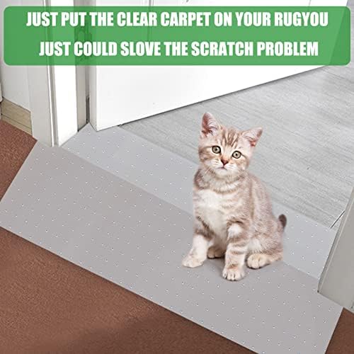 8.2 Ft zaštita za tepihe za mačke, Uradi Sam Neklizajući zaštitnik tepiha za kućne ljubimce, plastični