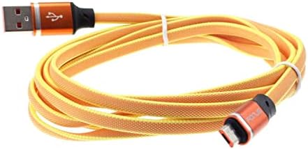 6ft USB kabl narandžasta MicroUSB punjač kabl za napajanje duga pletena kompatibilna sa Samsung