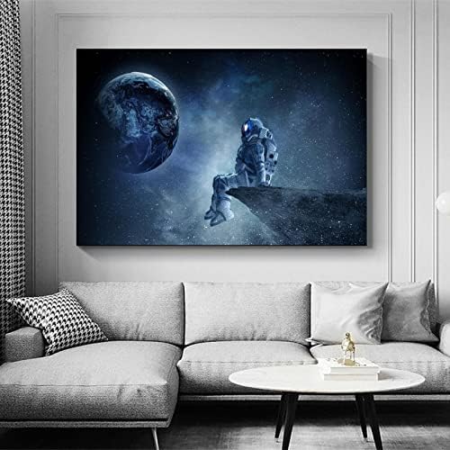 IWY Astronaut Planet Space Stars Poster dekorativna slika platnena zidna Umjetnost dnevni boravak