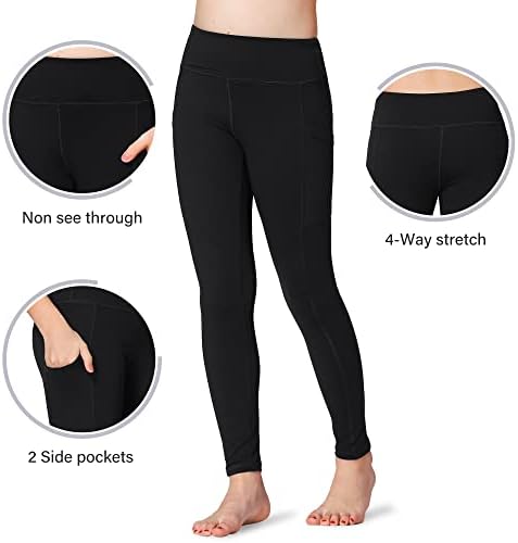 Stelle atletske helanke za djevojčice dječje plesne hlače za jogu vježbajte aktivne plesne tajice s džepovima