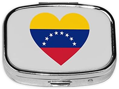 Ljubav Venecuela Zastava Kvadratnih Mini Pill Box Travel Medicine Pretinci Organizator Portable