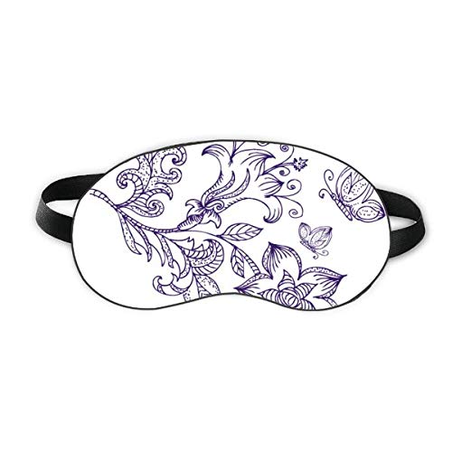 Lilac Dekorativni klasični uzorak spavanja Shield Eye Shield Soft Night Poklopac za sjenilo
