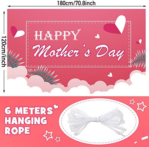 Sretan majčin dan matični dan Dekoracija majčinog dana Pink Heart Majčin dan Fotografija Pozadina Majčinskog