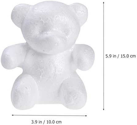 Generic 6pcs medvjeda bijeli obrtni pjena zanat za obnovit medvjed ljepilo za obrtni pobuđivačke ručno izrađene