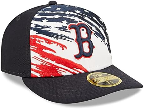 New Era Boston Red Sox 59FIFTY LP Niski profil 2022 4. jula stars and Stripes ugrađena kapa, šešir