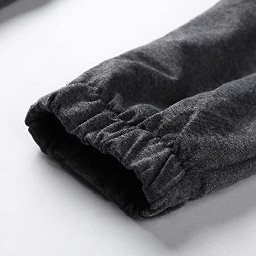 Miashui poklon dječak 12 muška moda casual mekoj kašaljskih hlače tople elastične čvrste boje