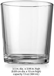 Glaver's Whiskey naočale set od 4, 13 oz. Barware, stare moderane naočale za, viski, sok, viski,
