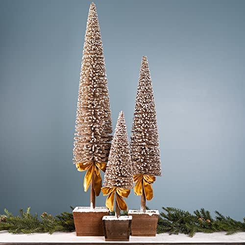 Melrose 87414 Bitveno božićno drvce, set od 3, 39-inčne visine, plastike