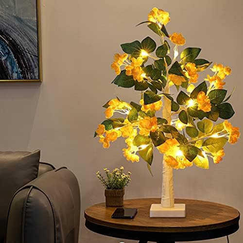 Ukrašena cvijećem, javorovim listovima i 24 topla bijela LED svjetla 1,8 stopa