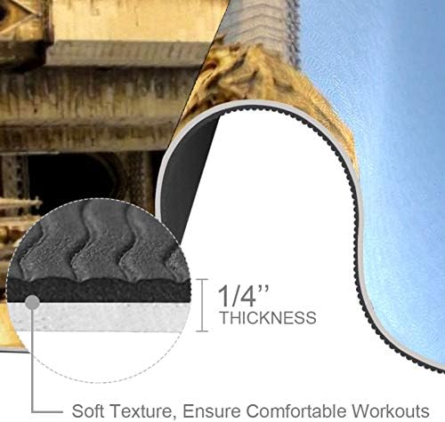 Siebzeh Paris Landmark Premium Thick Yoga Mat Eco Friendly Rubber Health & amp; fitnes non Slip Mat
