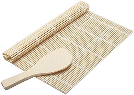 Yofan® Bamboo suši komplet, suši valjalica sa veslom od riže, rasipača, štapići i torba 2