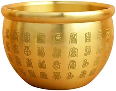 Gralara Creative Brass Feng Shui Bowl Good Luck Boalth Cornukopia Cylinder Fortune Folk blago posude za