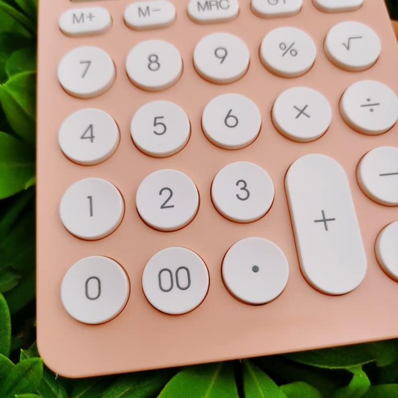 Kalkulator stola od 12-znamenki Veliki veliki gumbi Finansijski poslovni računovodstveni alat narančasta baterija