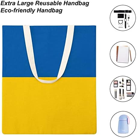 Zastava Ukrajine ženska Platnena torba za višekratnu upotrebu torbe za namirnice personalizirane torbe za kupovinu