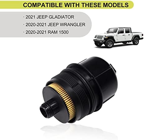 Nitoyo filter za ulje za Ecodiesel 3.0L V6 vozila 68507598AA 68498720AA Zamjena za 2020 2021 RAM 1500 DT Jeep