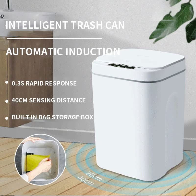 Xbwei Inteligentna indukcijska kanta za smeće Automatsko indukcijsko smeće može kuhinja spavaća soba električni