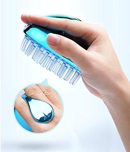 Guangming - Šampon za vlasište za kosu silikonska šampon četka, četkica za čišćenje tuša, masažer