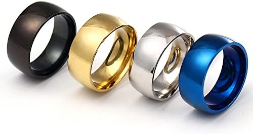 Koleso 8mm plavi prstenovi za muškarce i žene personalizirani prsten prilagodite prsten ugravirani prsten-75842