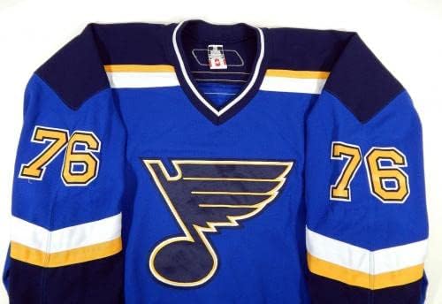 St. Louis Blues Brett Sonne 76 Igra izdana Blue Jersey DP12078 - Igra polovna NHL dresova