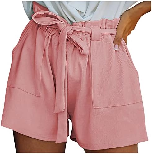 Uqrzau Ženske kratke hlače Ležerne prilike ljetne modne tvrdog kaika Podesivi kratke hlače