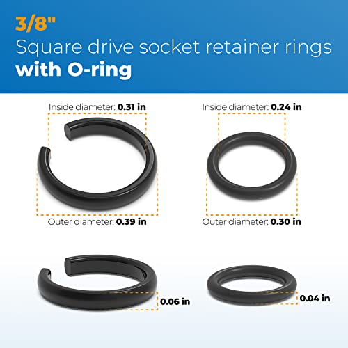 3/8 udarni potporni prsten odgovara Milwaukee 3/8 udarni frikcioni prsten sa O-prstenom, zamjena udarnog