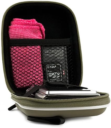 Metalni pištolj metalna EVA izdržljiva torbica za nošenje s tankim poklopcem s mrežastim džepom za kamere Casio