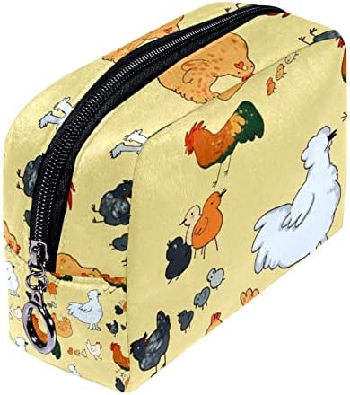 Tbouobt Torba za šminku Travel Cosmetic torba torbica torbica sa patentnim zatvaračem, farme životinje pijetalice