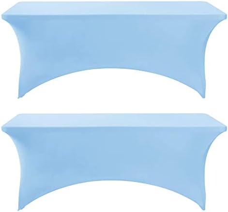 Nobed HHT 2 pakovanja BOOG Blue Spandex stolna krpa za preklopne tablice za pravokutnike od